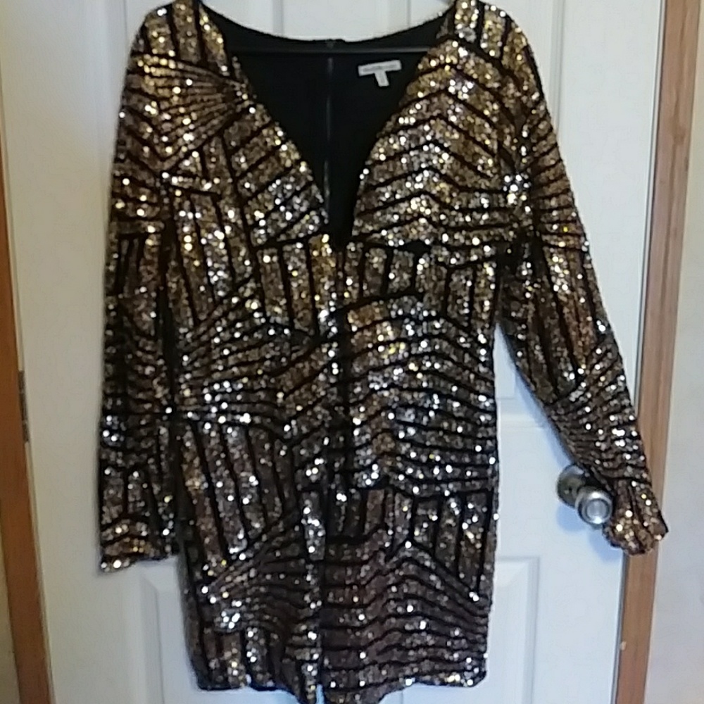 Black&Gold sequin dress